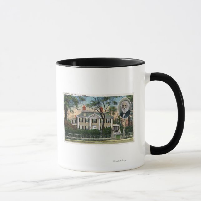 Exterior View of Longfellow's Home Mug (Right)