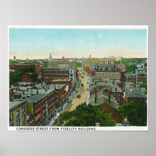 Exterior View of Longfellow's House Poster (Front)