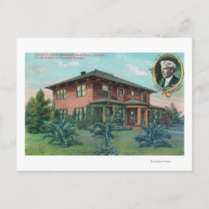 Exterior View of Luther Burbank's Residence Postcard