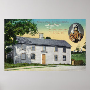 Exterior View of Moll Pitchers Birthplace Poster