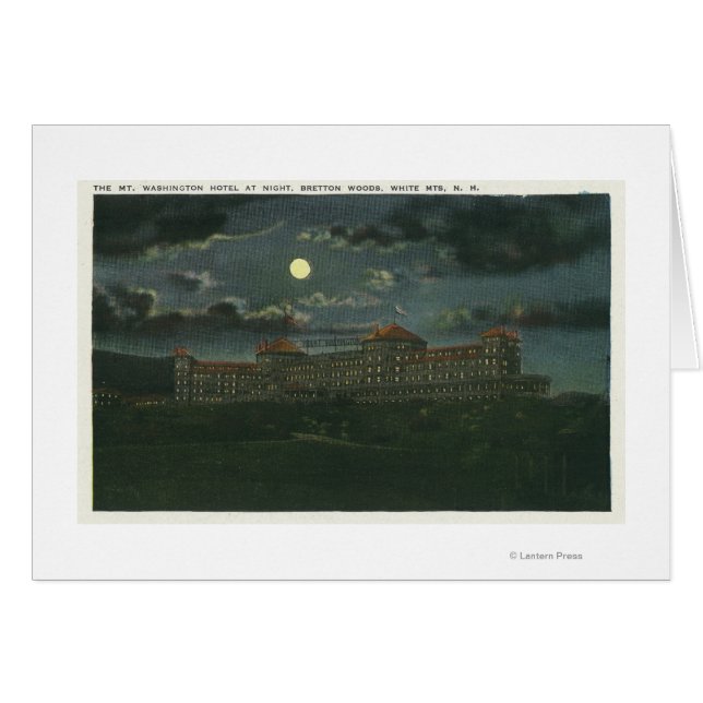 Exterior View of Mt Washington Hotel at Night (Front Horizontal)