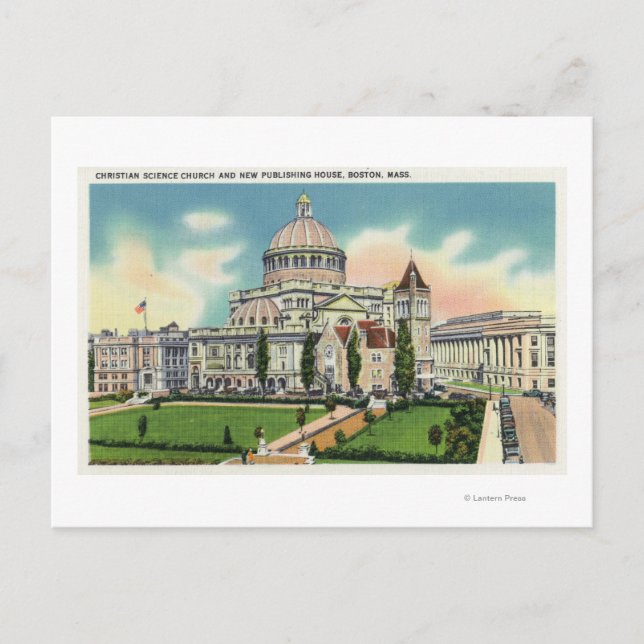 Exterior View of New Publishing House Postcard (Front)