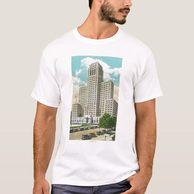 Exterior View of NY State Office Bldg T-Shirt (Front)