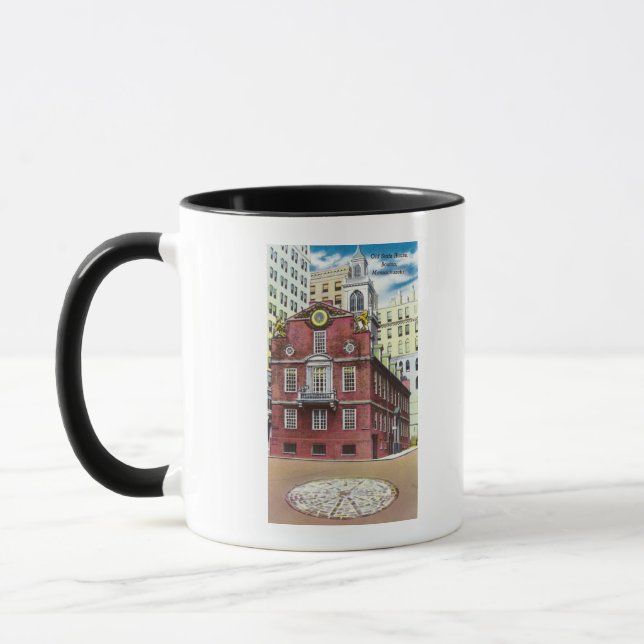 Exterior View of Old State House Mug (Left)