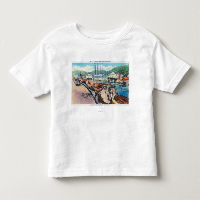 Exterior View of Pacific Lumber Co, Redwood Toddler T-Shirt (Front)