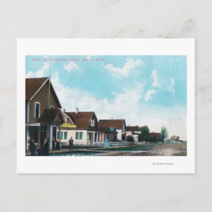 Exterior View of Post Office on Cedar Street Postcard