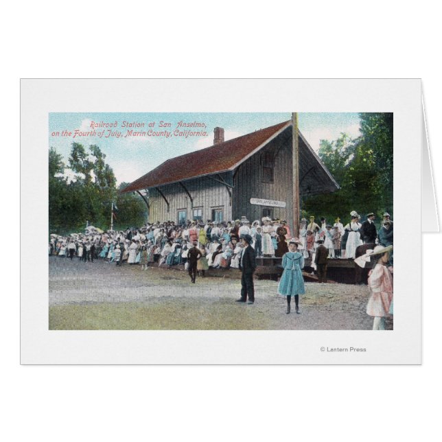 Exterior View of Railroad Station on 4th of (Front Horizontal)