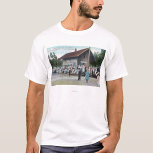 Exterior View of Railroad Station on 4th of T-Shirt