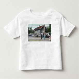 Exterior View of Railroad Station on 4th of Toddler T-Shirt