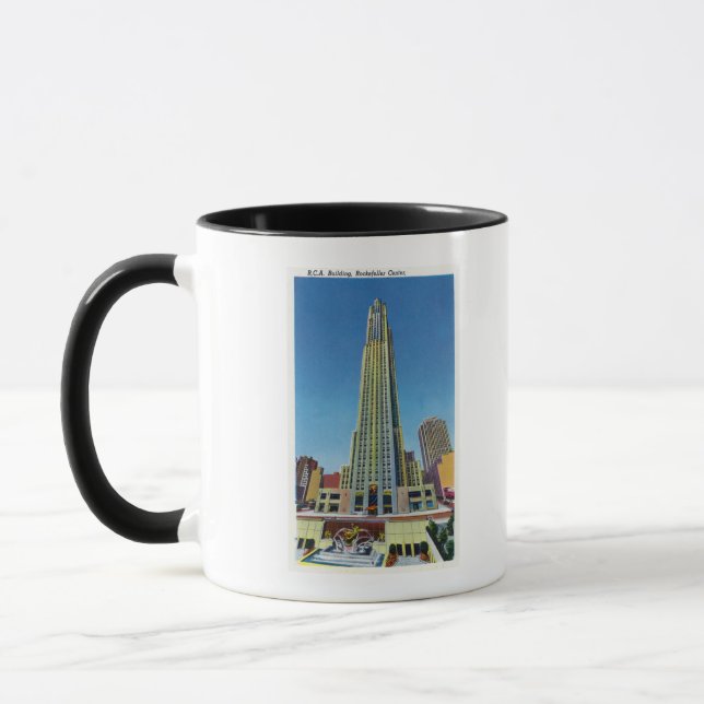 Exterior View of RCA Bldg, Rockefeller Centre Mug (Left)