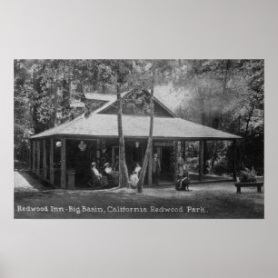 Exterior View of Redwood Inn Poster