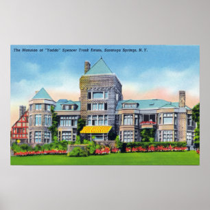 Exterior View of S. Track Estate Mansion at Poster