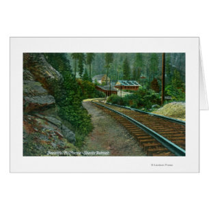 Exterior View of Shasta Retreat from Rail Tracks