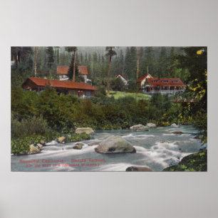 Exterior View of Shasta RetreatMt. Shasta, CA Poster