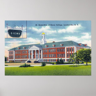 Exterior View of St. Bernardine of Siena Poster