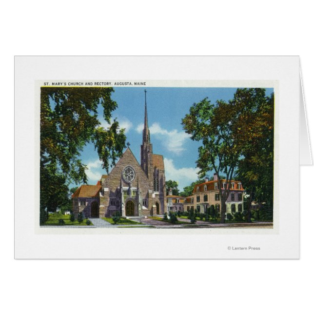 Exterior View of St. Mary's Church and Rectory (Front Horizontal)