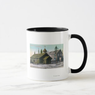Exterior View of St. Mathew's Church and Mug