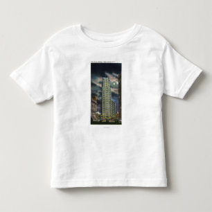 Exterior View of State Tower Building at Night Toddler T-Shirt