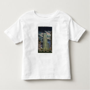Exterior View of State Tower Building at Night Toddler T-Shirt