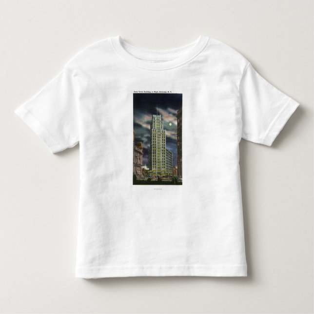 Exterior View of State Tower Building at Night Toddler T-Shirt (Front)