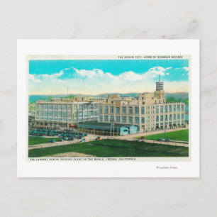 Exterior View of Sun-Maid Raisin Plant Postcard