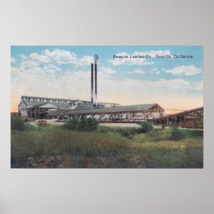 Exterior View of Swayne Lumber CoOroville, CA Poster
