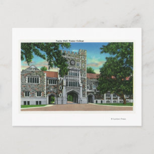 Exterior View of Taylor Hall, Vassar College Postcard