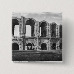 Exterior view of the amphitheatre 15 cm square badge