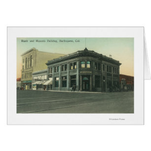 Exterior View of the Bank and Masonic Temple