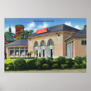 Exterior View of the Broadway Drink Hall Poster