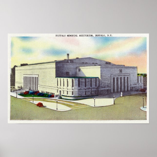 Exterior View of the Buffalo Memorial Poster (Front)