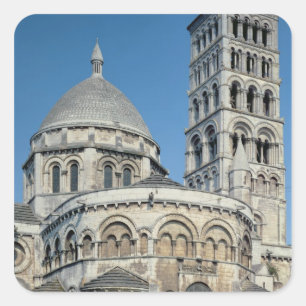 Exterior view of the chevet square sticker