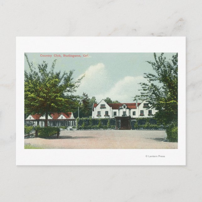Exterior View of the Country Club Postcard (Front)