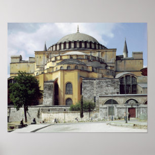 Exterior view of the cupola, 532-37 poster