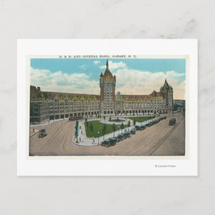 Exterior View of the D & H and Journal Postcard