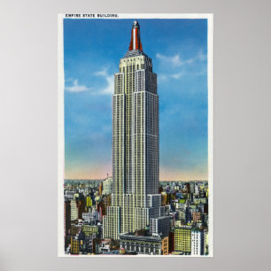 Exterior View of the Empire State Bldg Poster