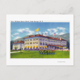Exterior View of the Fort William Henry Hotel Postcard