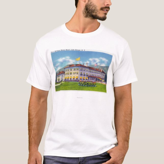 Exterior View of the Fort William Henry Hotel T-Shirt (Front)