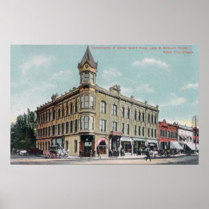 Exterior View of the Geiser Grand Hotel Poster