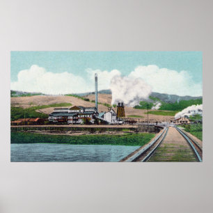 Exterior View of the George Palmer Lumber Co Poster