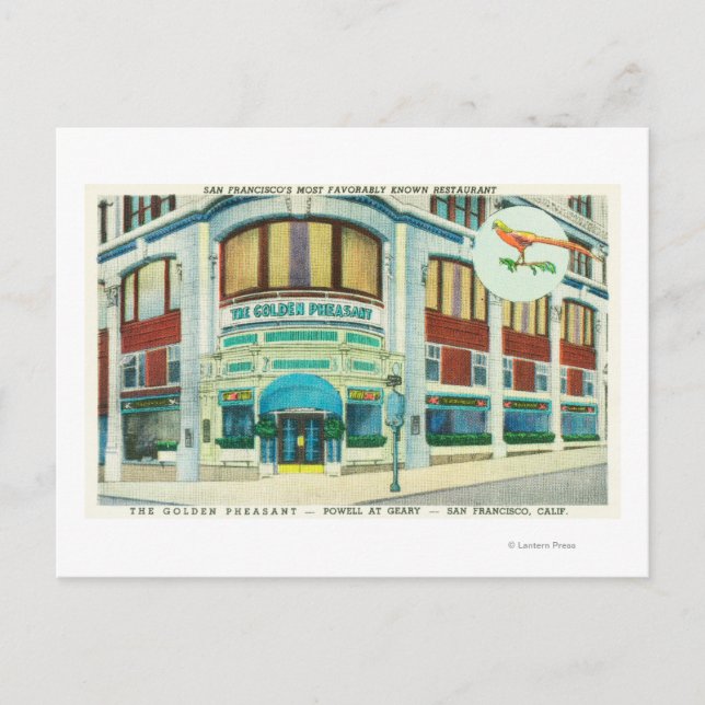Exterior View of the Golden Pheasant Postcard (Front)