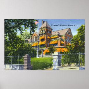 Exterior View of the Governor's Mansion Poster