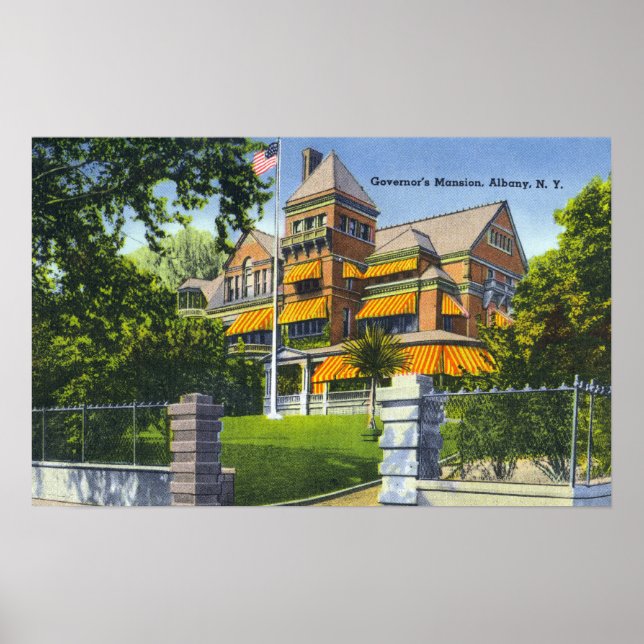 Exterior View of the Governor's Mansion Poster (Front)
