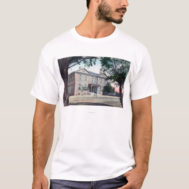 Exterior View of the Grammar SchoolRedding, CA T-Shirt (Front)