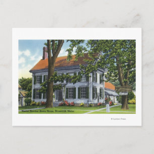 Exterior View of the Harriet Beecher Stowe House Postcard
