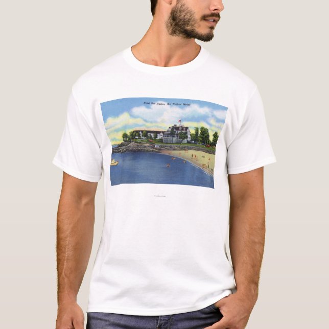 Exterior View of the Hotel Bar Harbour T-Shirt (Front)