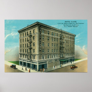Exterior View of the Hotel Clark Poster