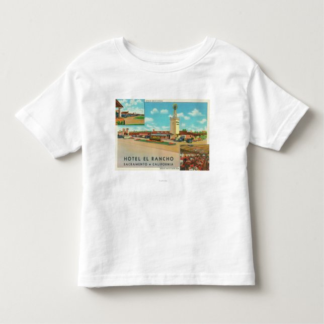 Exterior View of the Hotel el Rancho Toddler T-Shirt (Front)