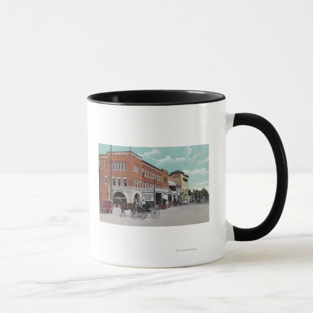 Exterior View of the Hotel JulianWoodland, CA Mug (Right)