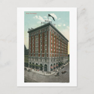 Exterior View of the Hotel Rochester Postcard